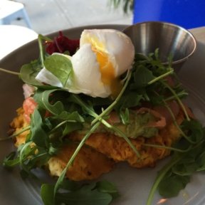 Gluten-free fritters from Bluestone Lane